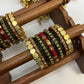 Shubha Lakshmi Bridal Kundan Set – Maroon, Deep Green and Gold | Padikkai