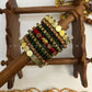 Shubha Lakshmi Bridal Kundan Set – Maroon, Deep Green and Gold | Padikkai
