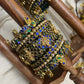 Vrindavan Krishna Kundan Bridal Set – Dark Blue, Dark Green and Gold | Padikkai