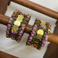 Shree Lavanya Festive Kundan Set – Lavender, Forest Green and Gold | Padikkai