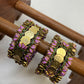 Shree Lavanya Festive Kundan Set – Lavender, Forest Green and Gold | Padikkai