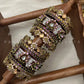 Vellai Pon Lotus Kundan Bangle Set – Dark Violet, Wine and Baby Pink | Padikkai