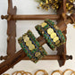 Shree Vanaja Festive Kundan Set – Forest Green, Egyptian Blue and Gold | Padikkai