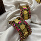 Shree Padmam Festive Kundan Set - Rani Pink and Emerald Green | Padikkai
