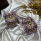 Chandra Half Moon Engagement Set – Lavender and Mirror White | Padikkai