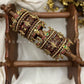 Vrindavan Krishna Kundan Bridal Set – Maroon and Gold