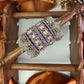 Aabha Lilac Kundan Bangle Set – Lavender Lilac, Mirror White and Antique Gold – image 2