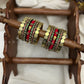 Shubha Lakshmi Bridal Kundan Set - Ruby Red and Emerald Green