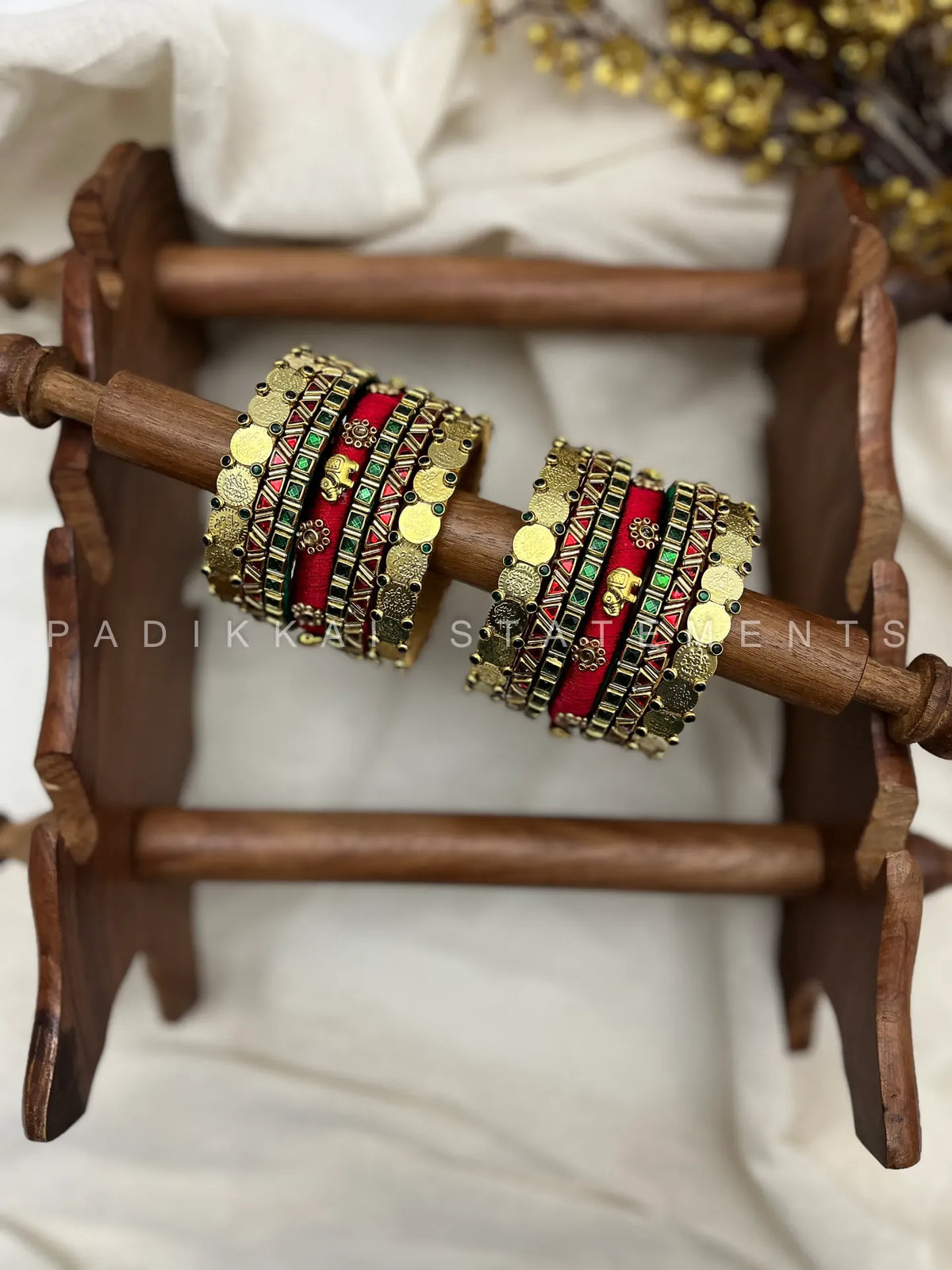 Shubha Lakshmi Bridal Kundan Set - Ruby Red and Emerald Green