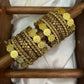 Royal Lakshmi Bridal Kundan Bangles – Pearl Gold and Mirror Gold