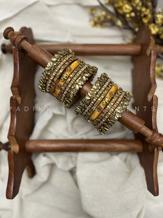 Swarna Glow - Champagne Gold Bridal Bangles