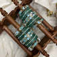 Nila Rani Pearl Chain Bridal Kundan Bangles – Icy Blue & Pearl White