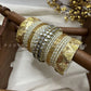 Shwetambari Kundan Bridal Stack – Ivory and Gold – image 2