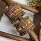 Kamalika Glow | Peach Gold Wedding Bangles – image 2