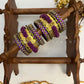 Shree Valli Kundan Bridal Set – Purple, Parrot Green and Gold